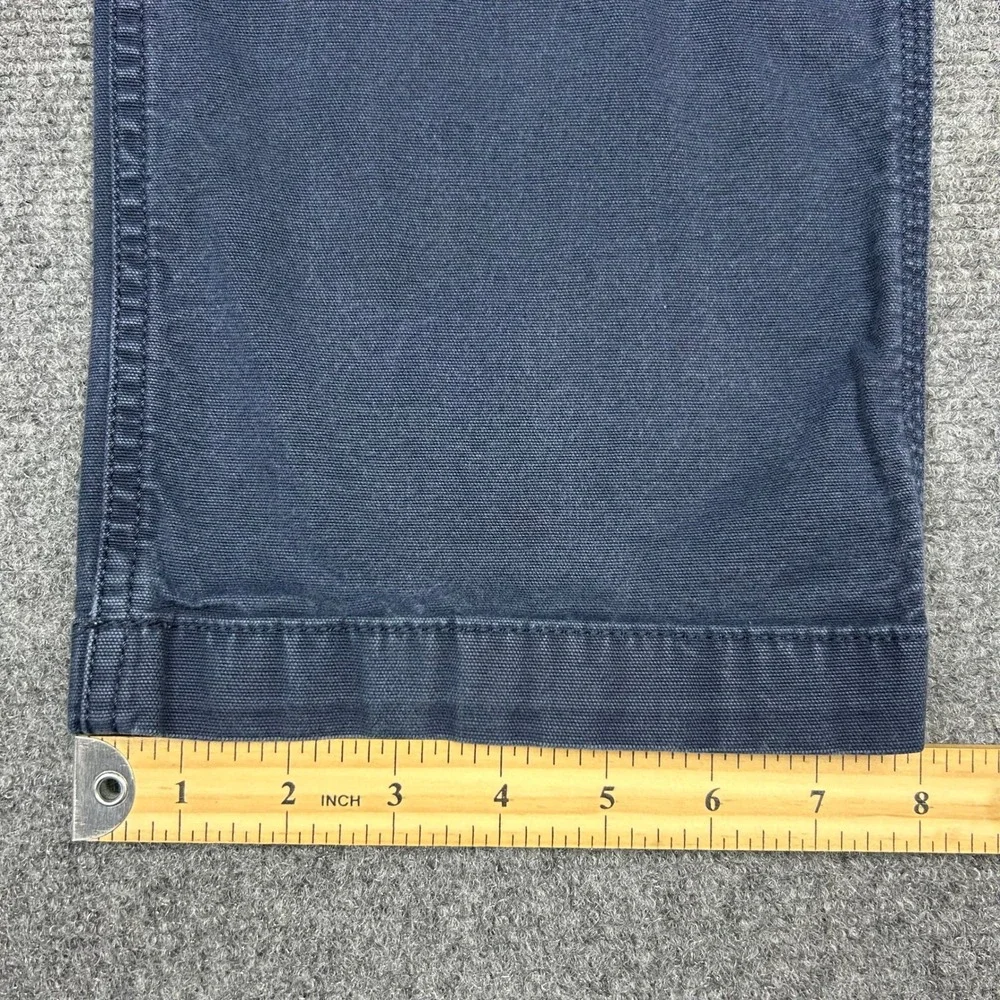 Carhartt Cargo Work Pants Mens 36x32 Blue Rugged Flex Relaxed Fit Canvas Utility